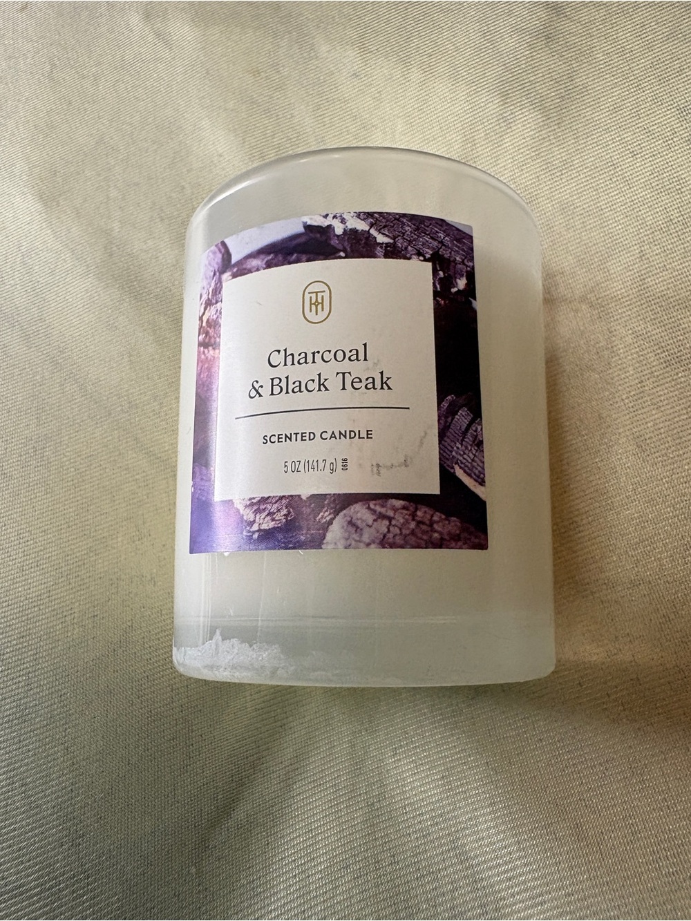 Threshold Charcoal & Black Teak Scented Candle -5 oz
